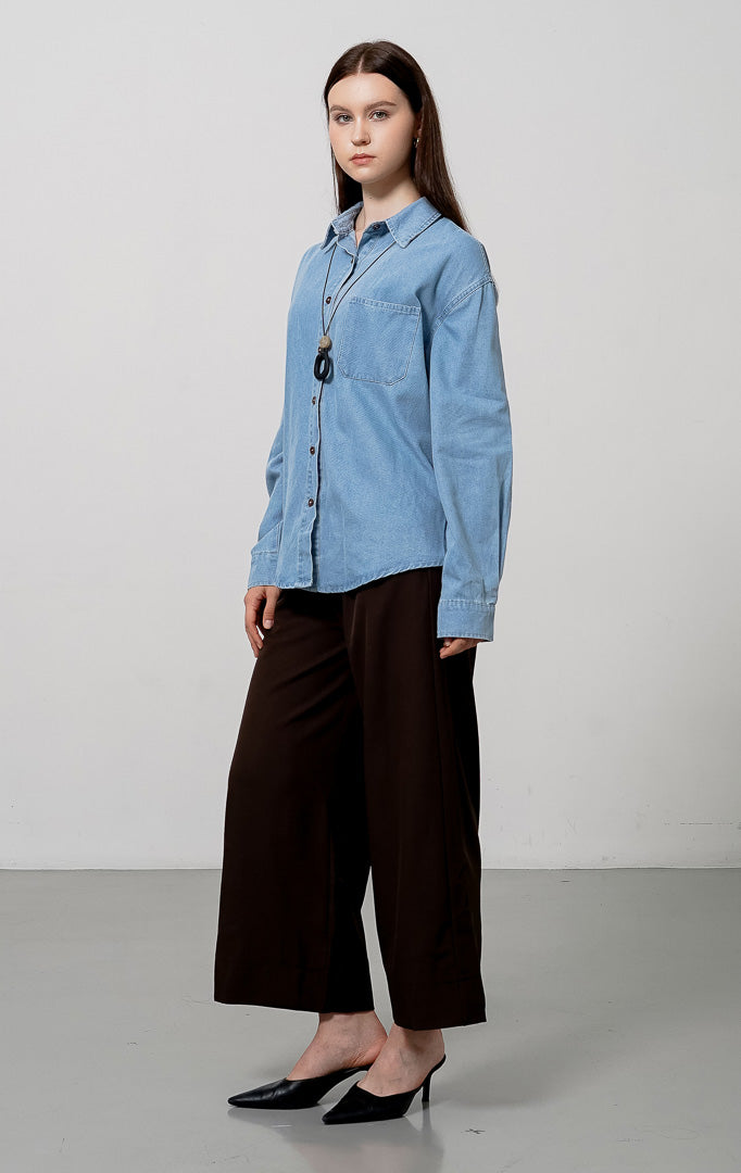 Sanders Top Light Denim