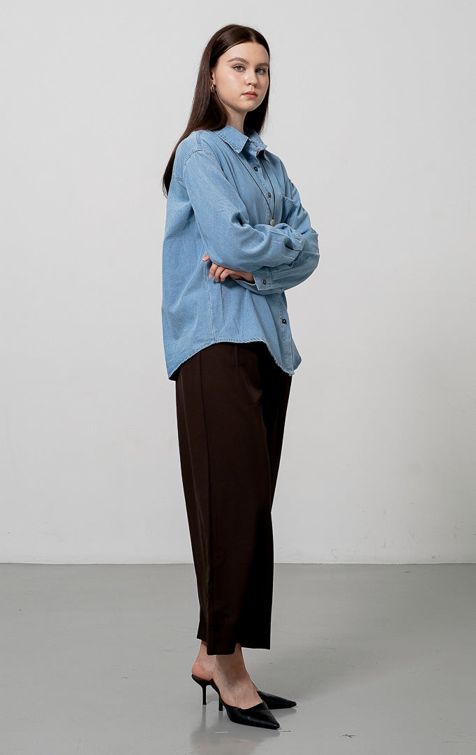 Sanders Top Light Denim