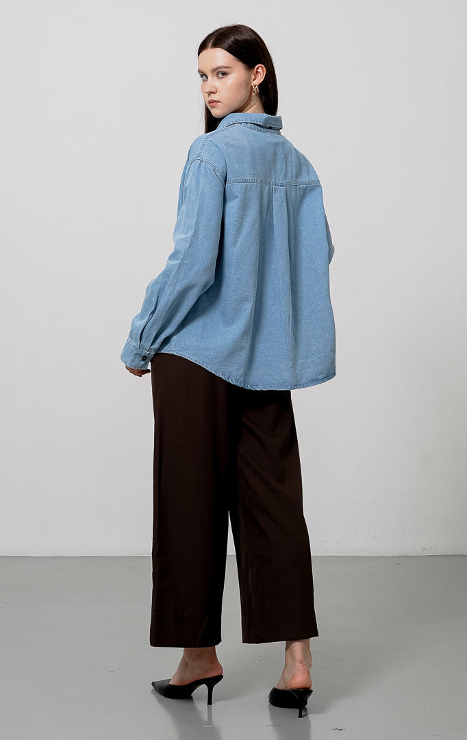 Sanders Top Light Denim