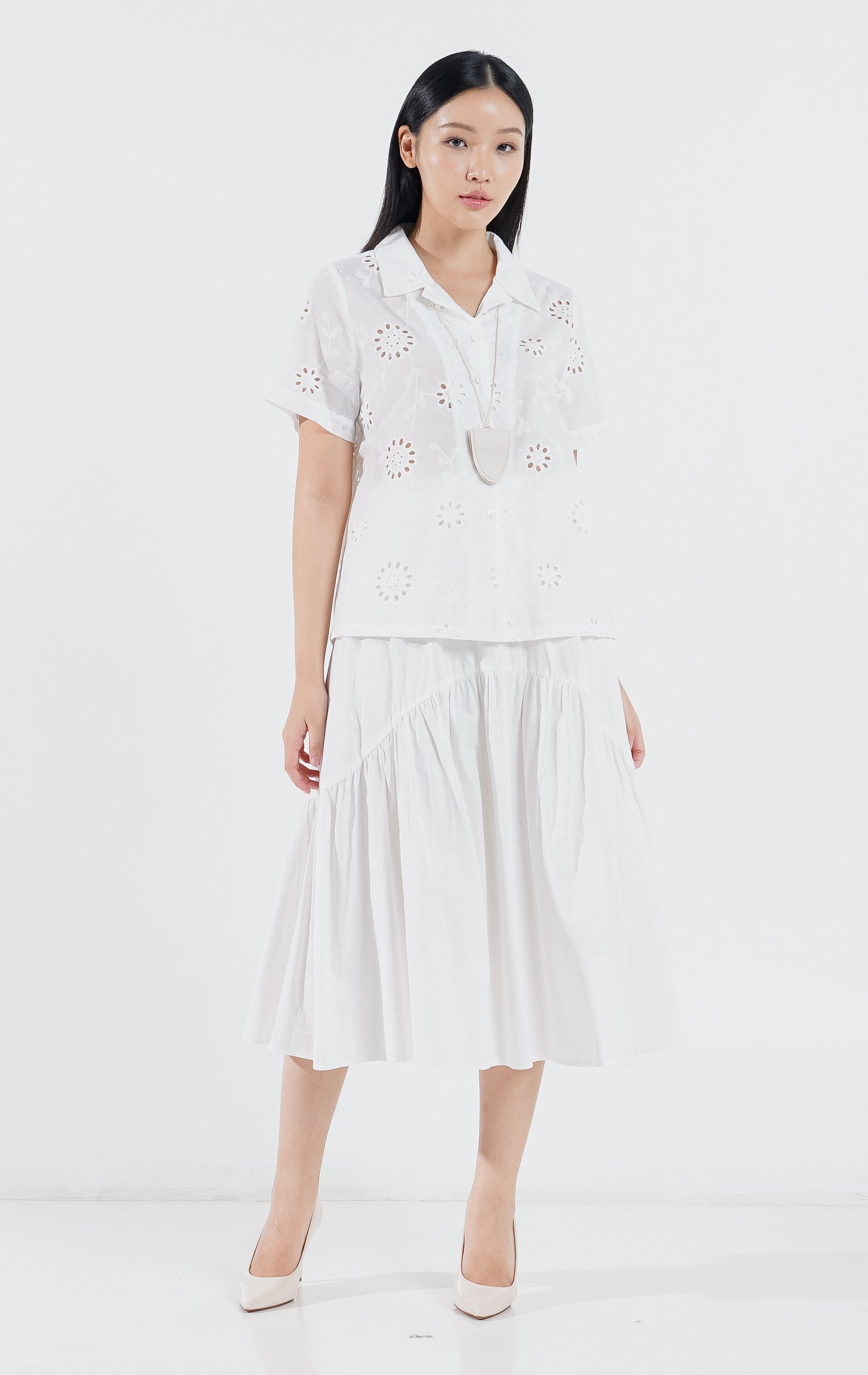 Lelace Top White