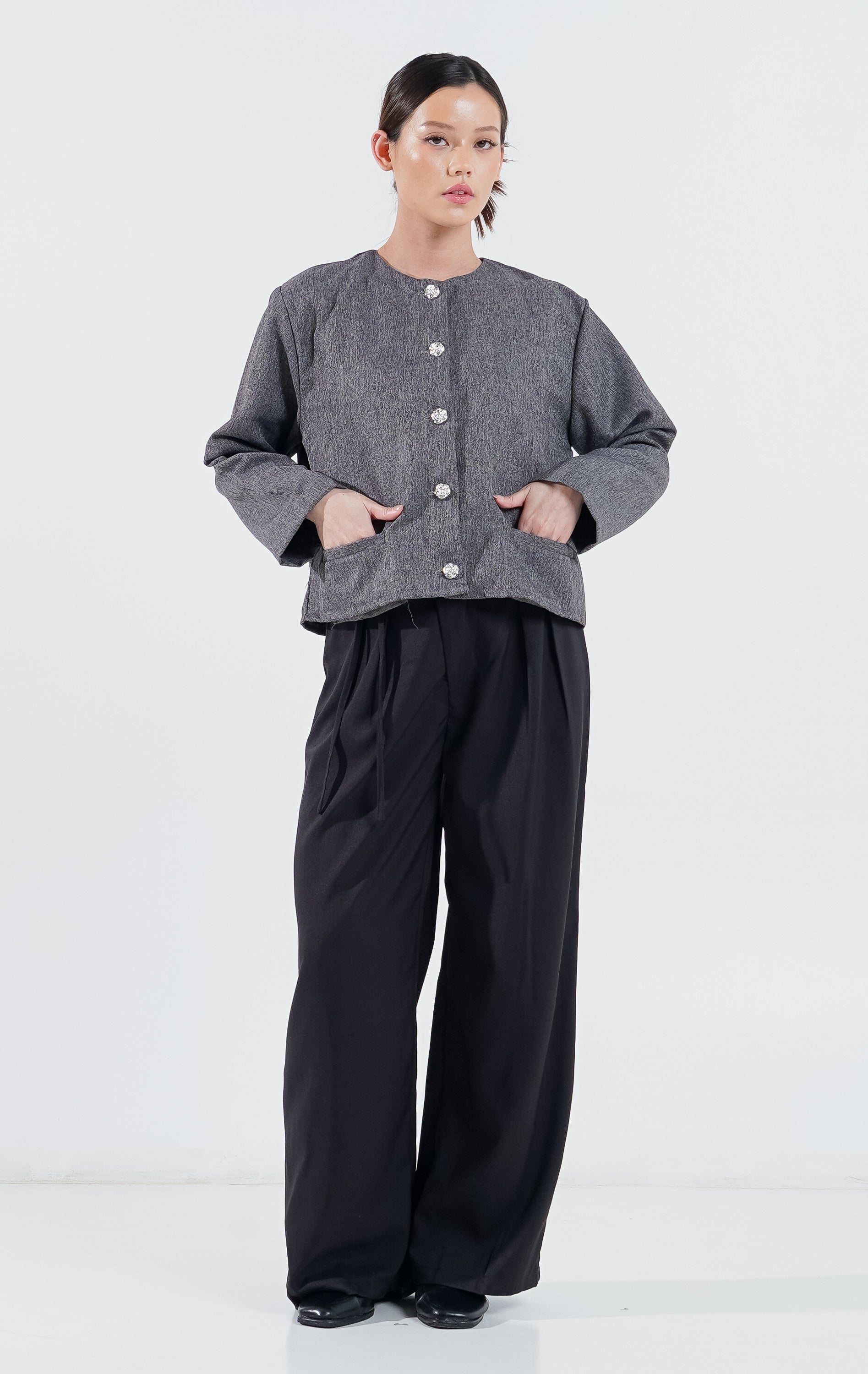 Laura Top Grey
