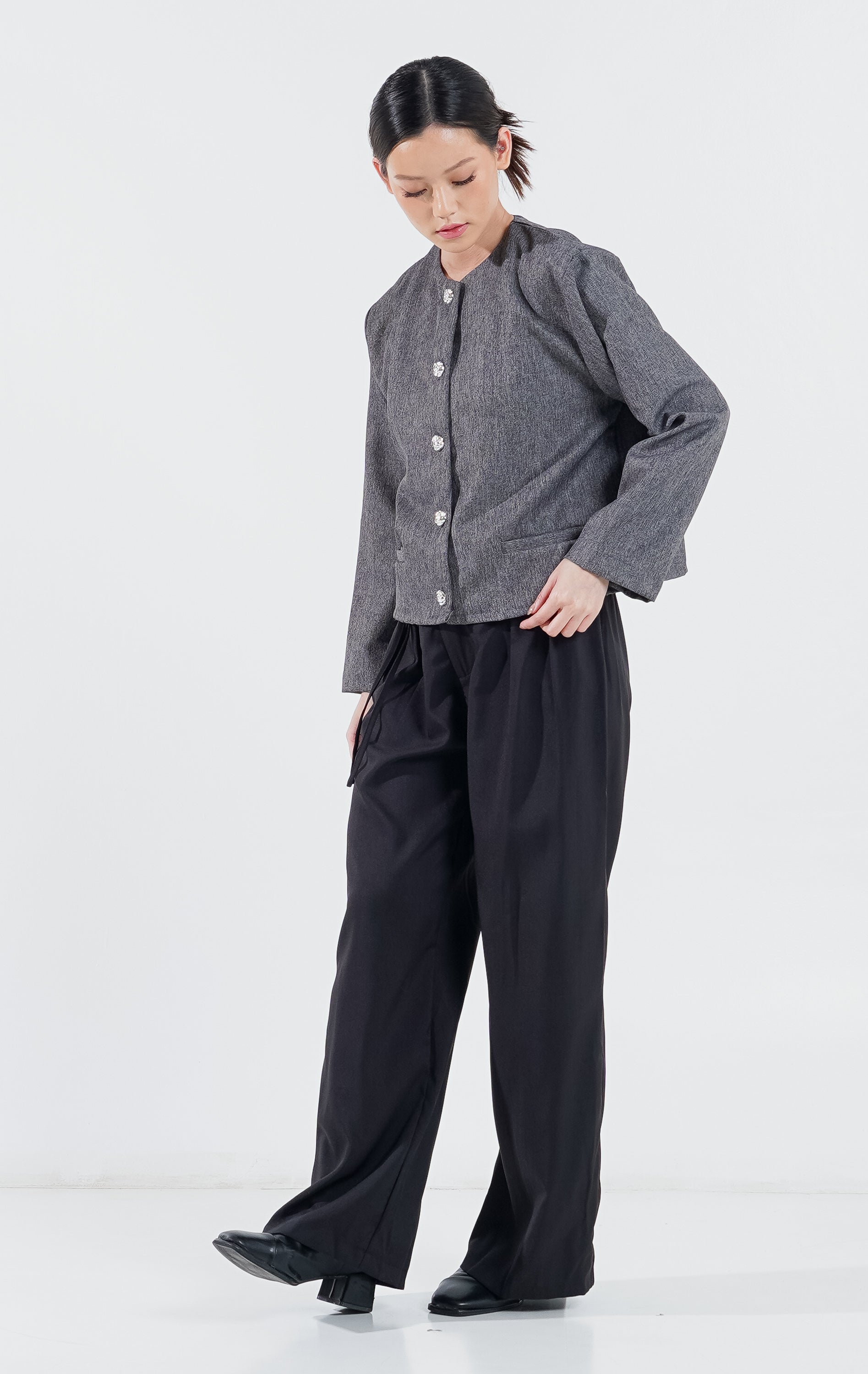 Laura Top Grey