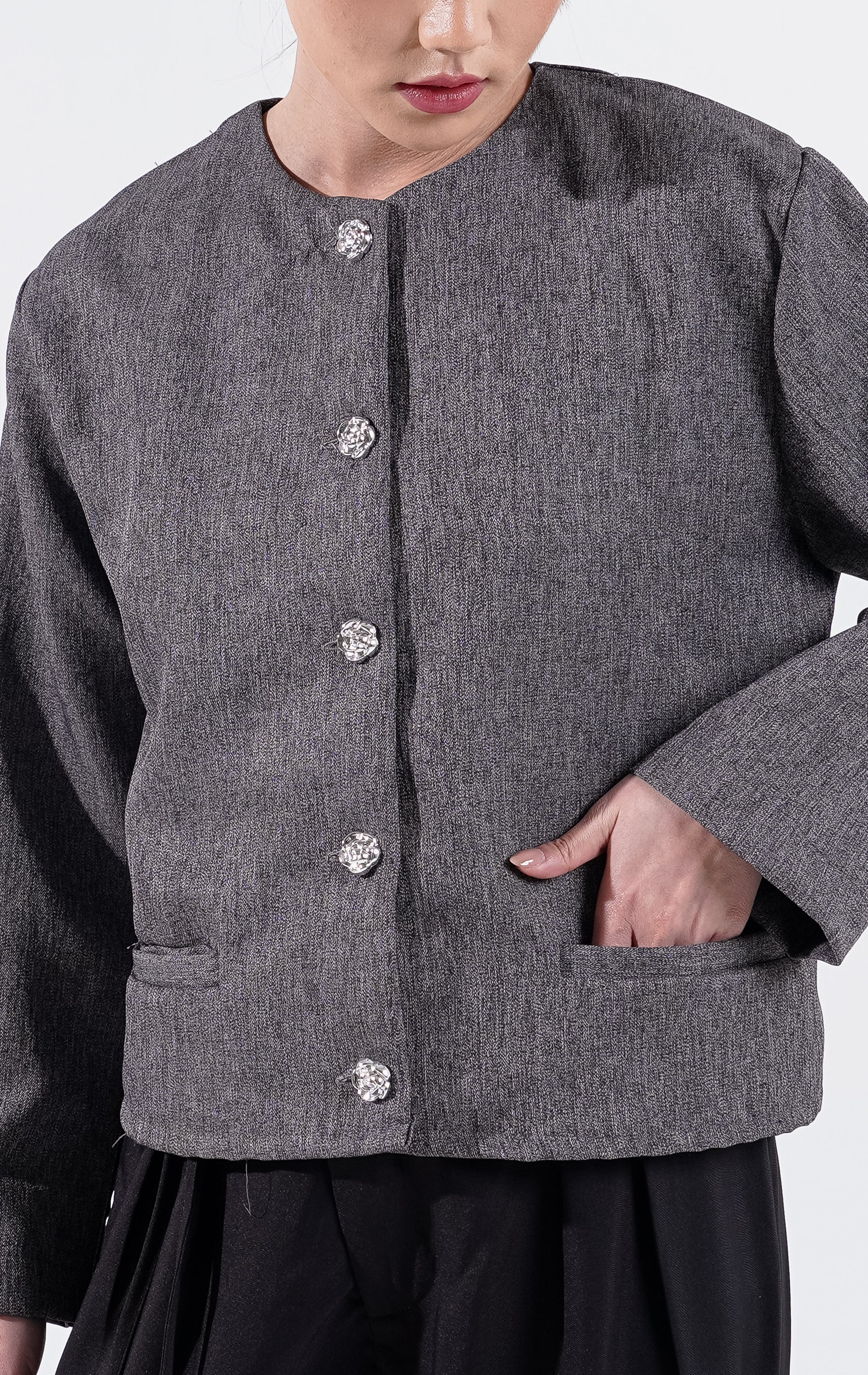Laura Top Grey