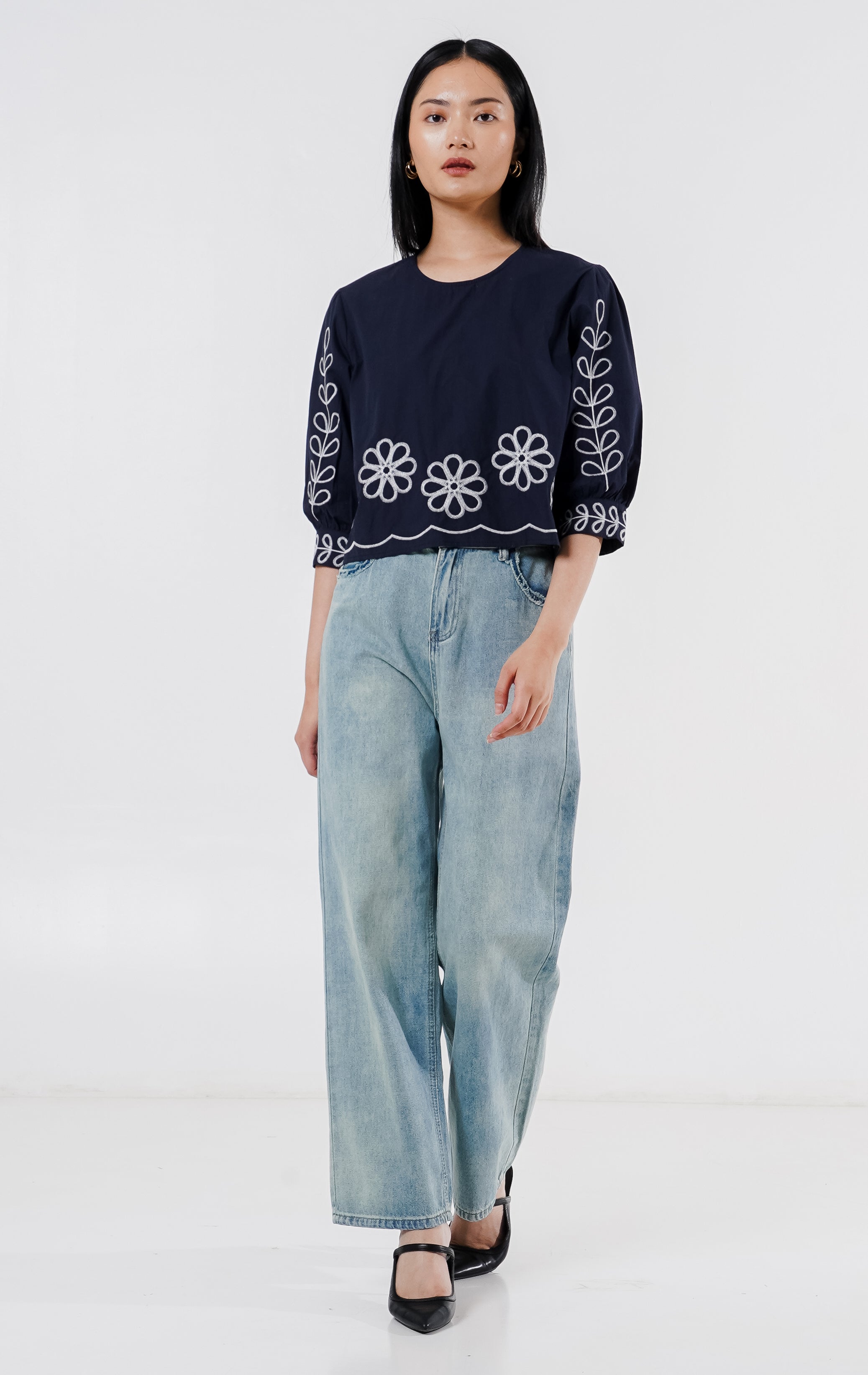 Capri Top Navy