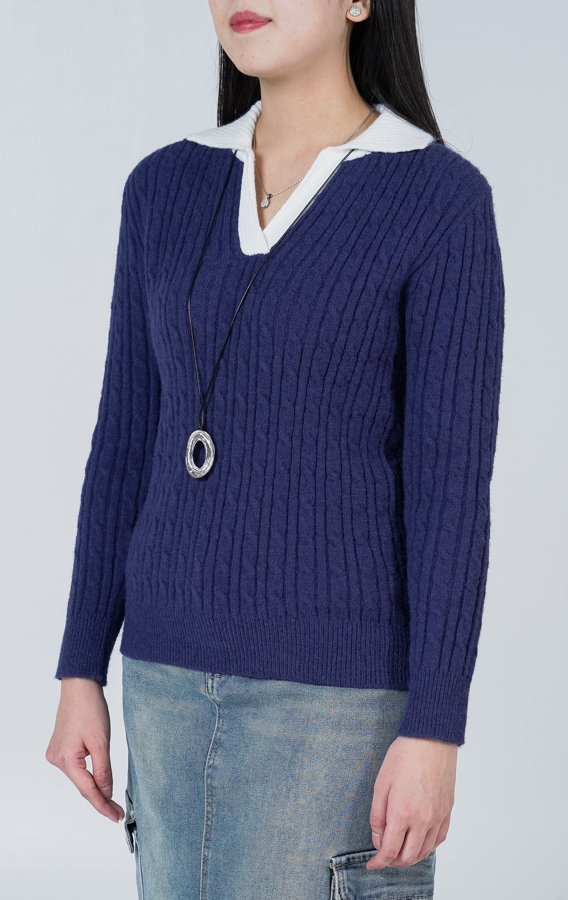 Alivia Knit Top Navy