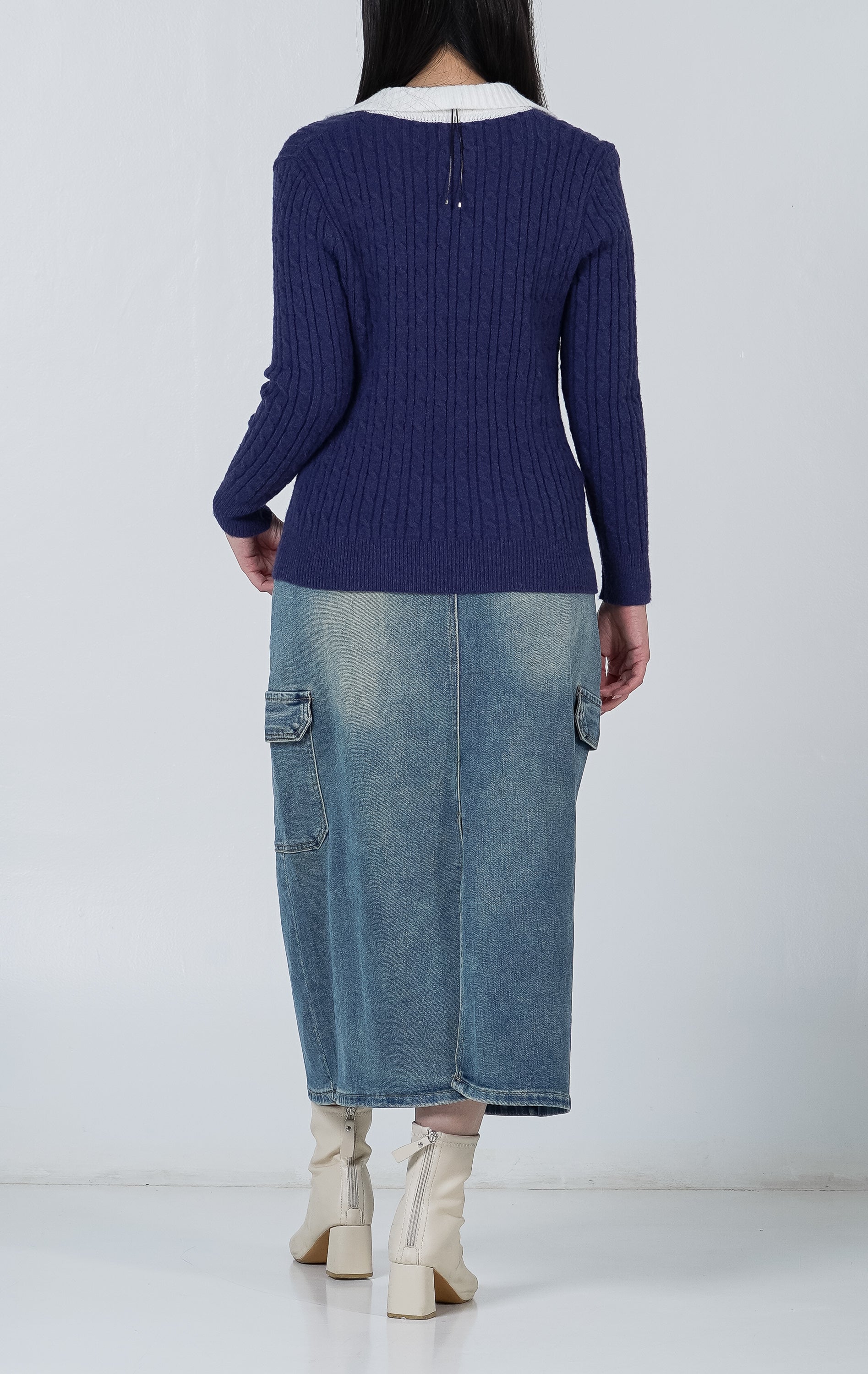 Alivia Knit Top Navy