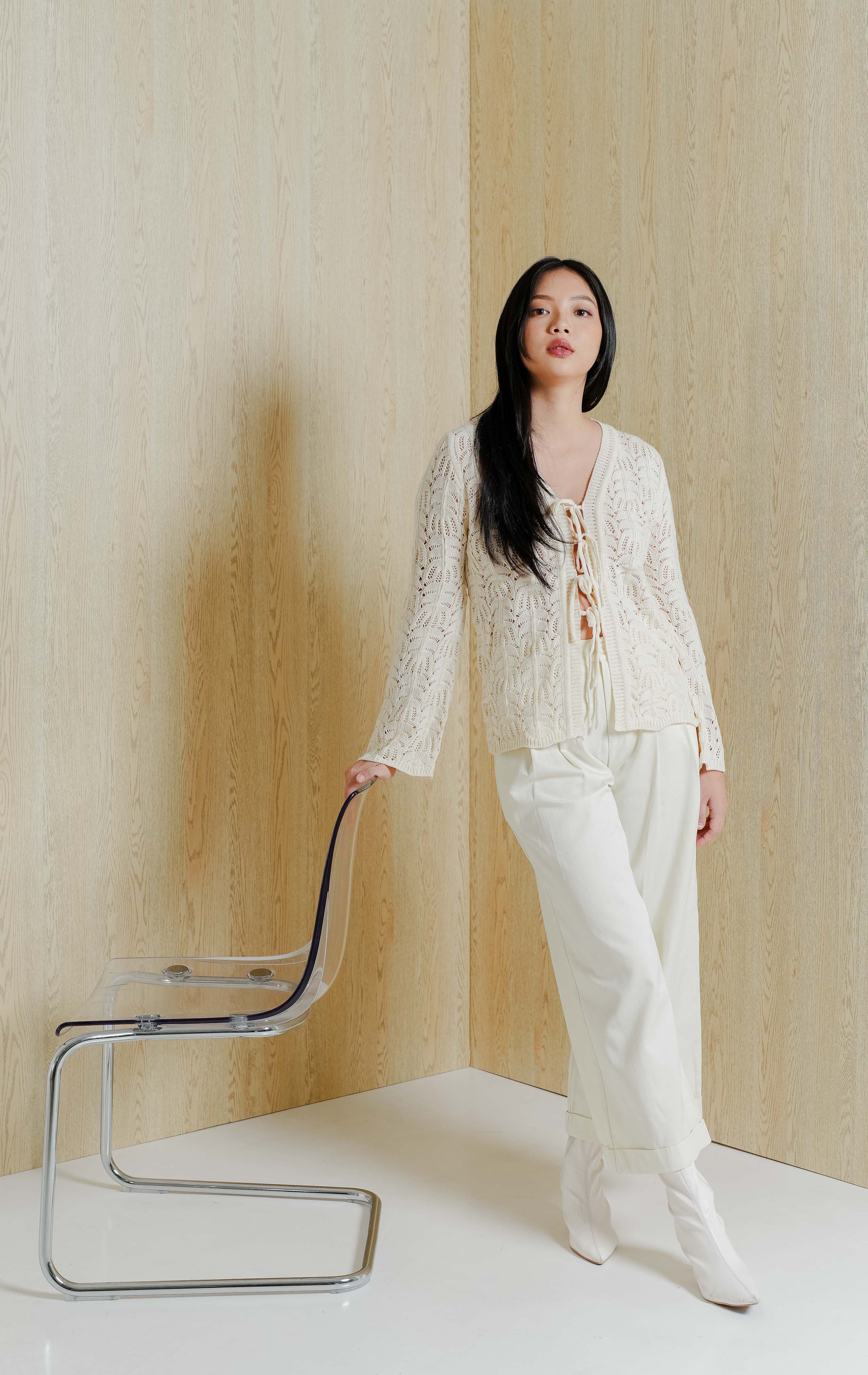 Summer Crochet Cardigan Ivory