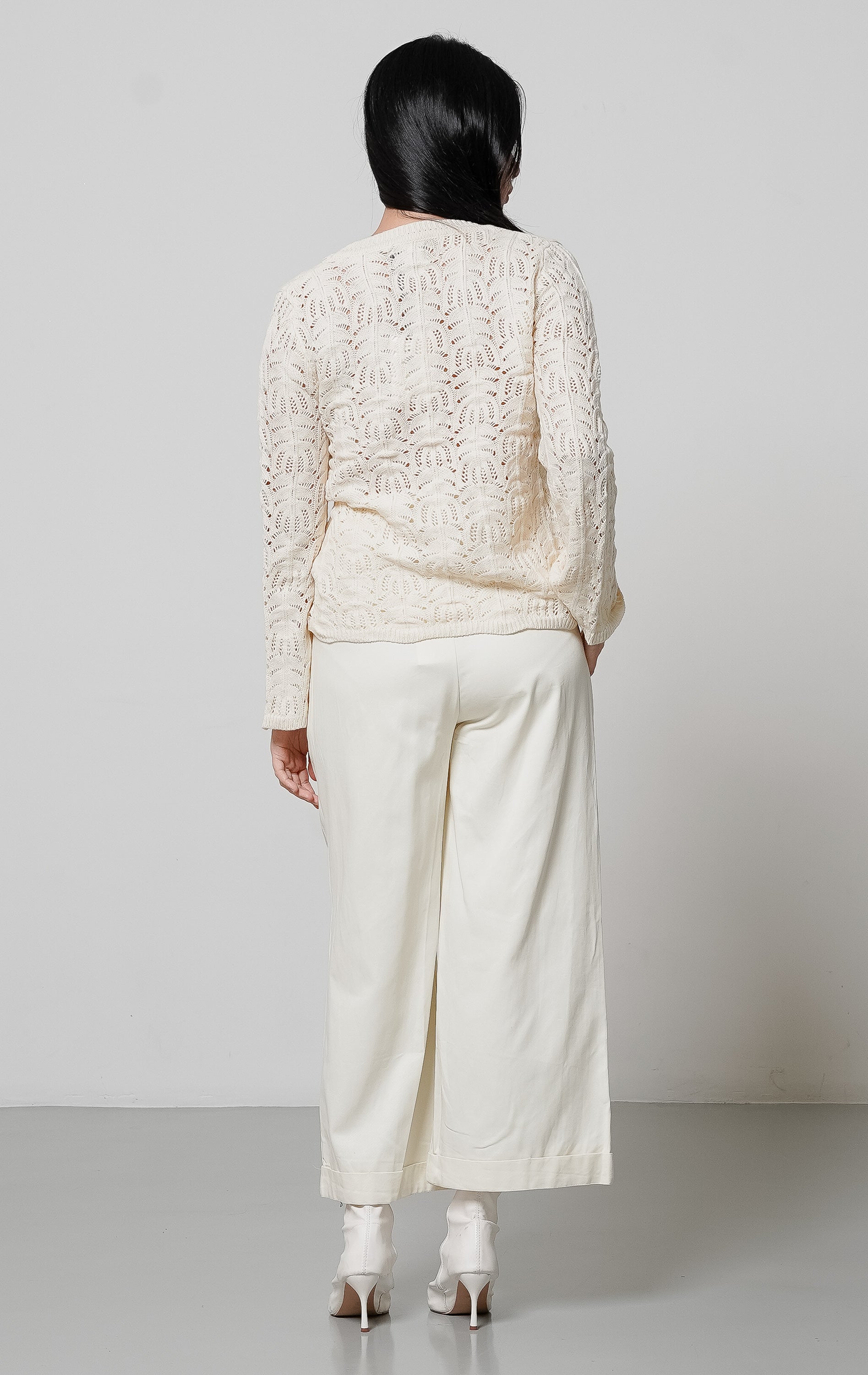 Summer Crochet Cardigan Ivory