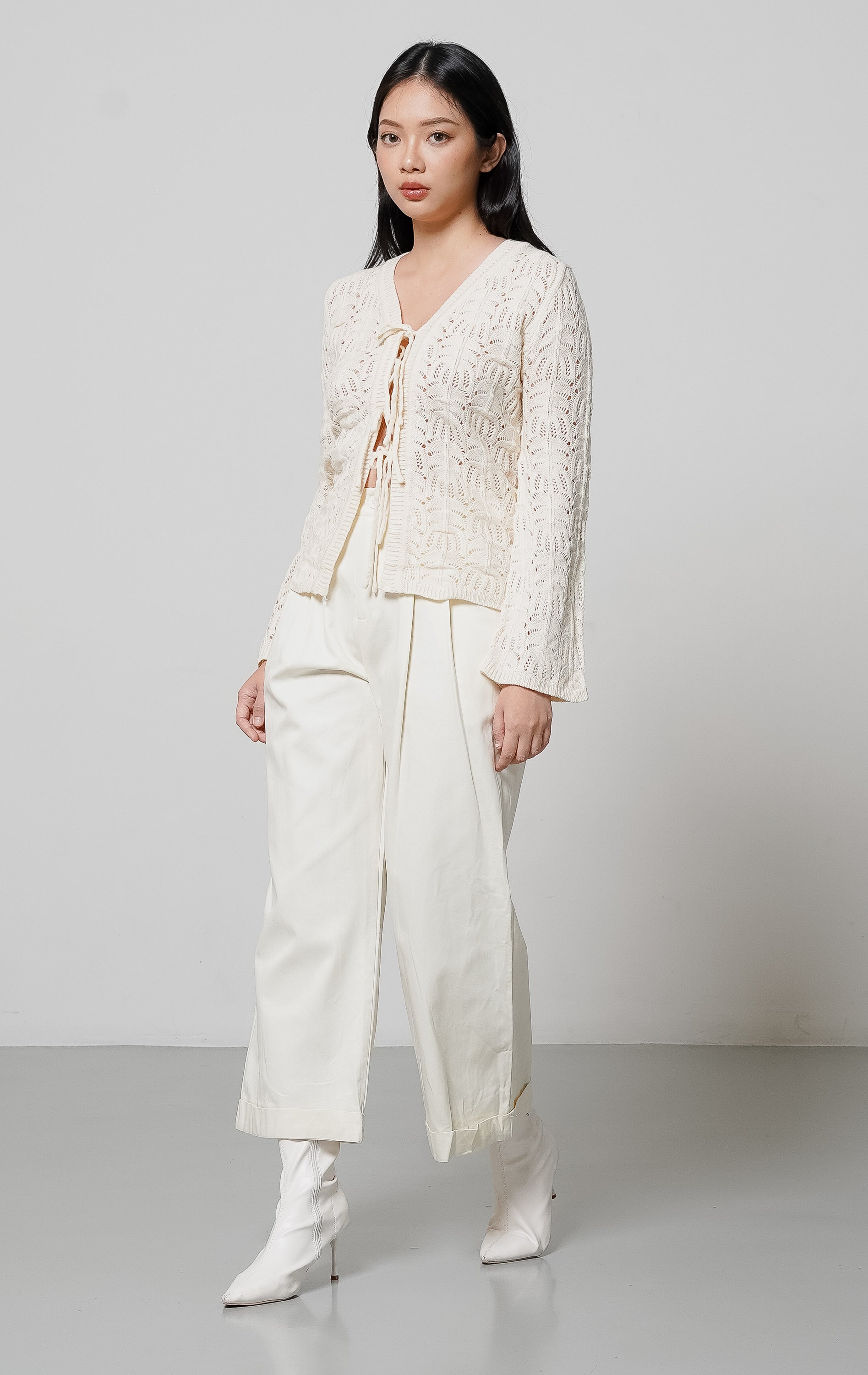 Summer Crochet Cardigan Ivory
