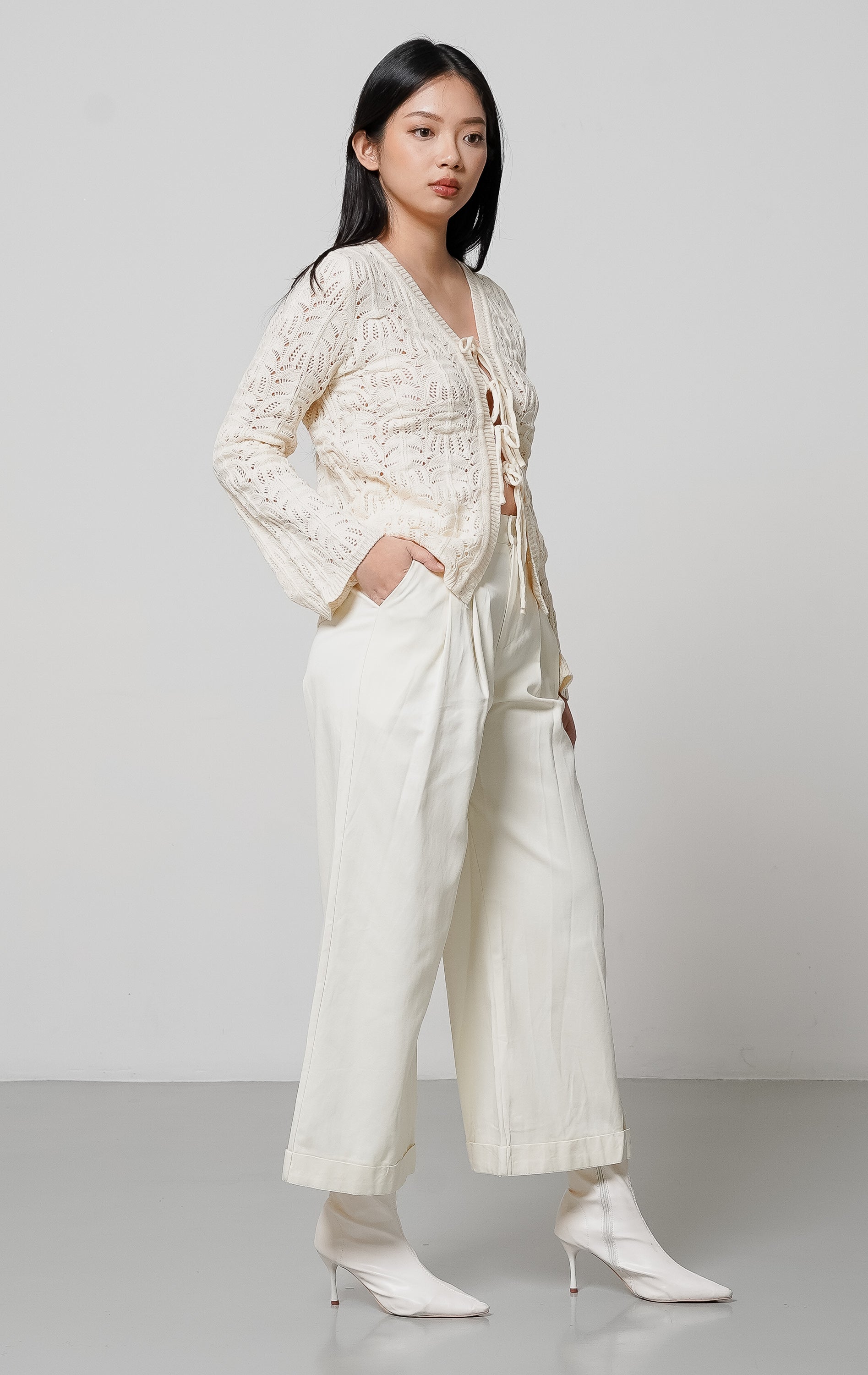 Summer Crochet Cardigan Ivory