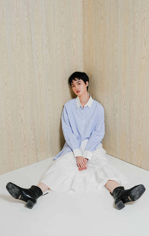 Brena Top Blue Striped