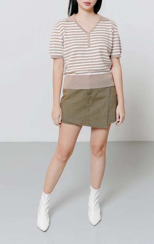 Anaya Knit Top Brown