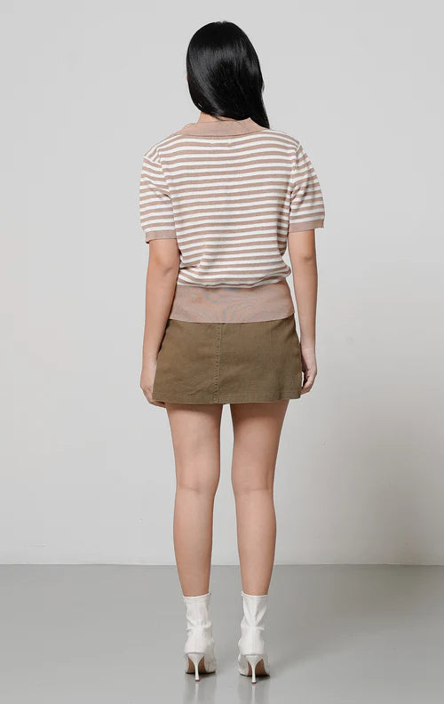 Anaya Knit Top Brown