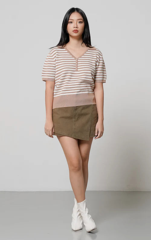 Anaya Knit Top Brown