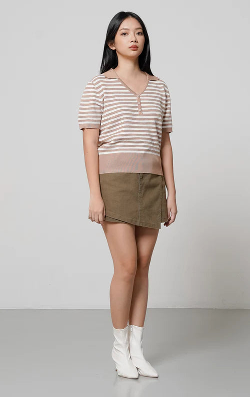 Anaya Knit Top Brown