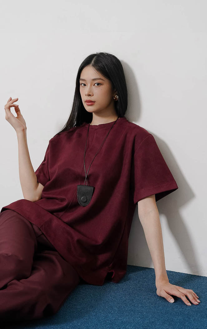 Calliodra Top Maroon