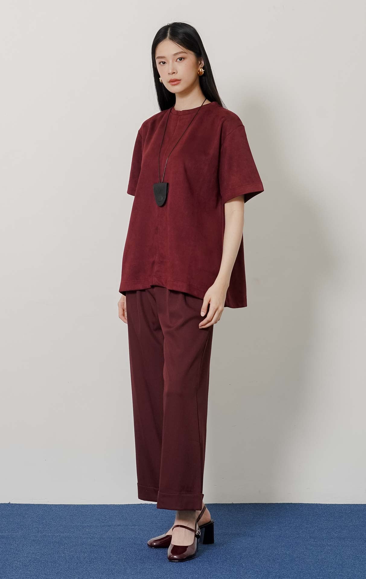 Calliodra Top Maroon