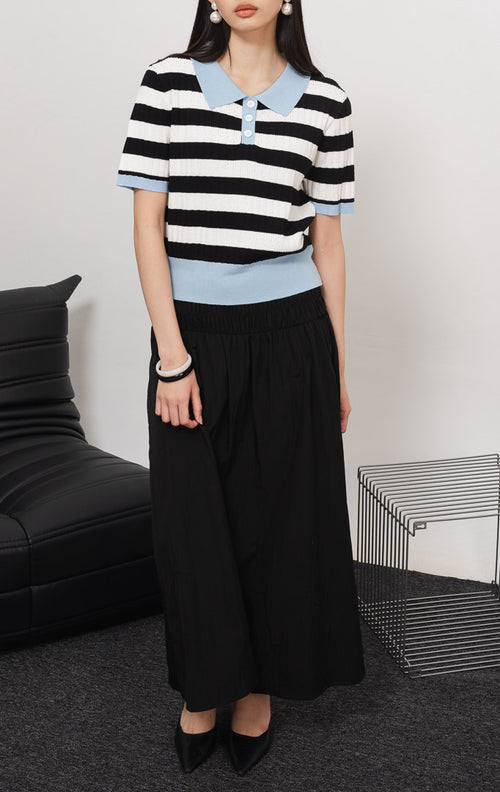 Willin Top Black Striped