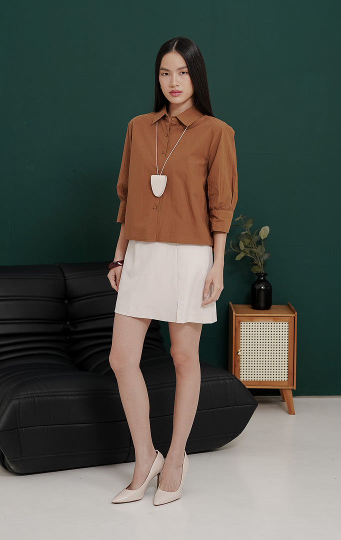 Kina Top Brown