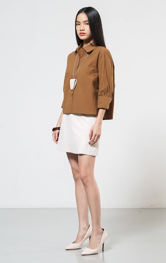 Kina Top Brown