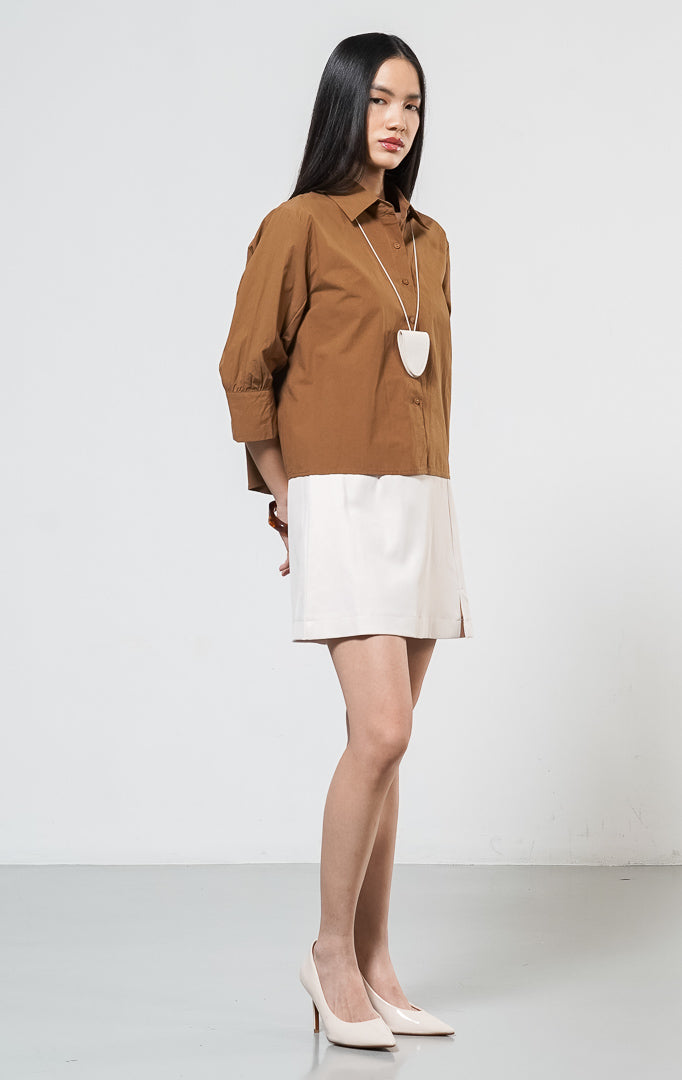 Kina Top Brown