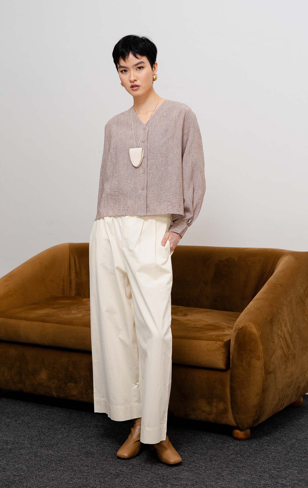 Donna Top Brown