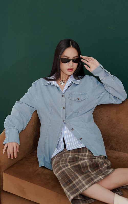 Abigail Top Light Denim