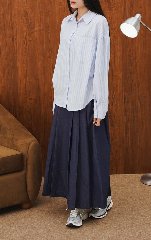 Ella Top Blue Striped