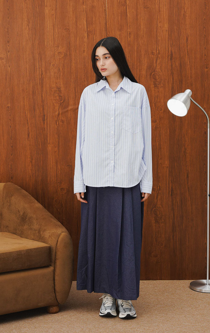 Ella Top Blue Striped