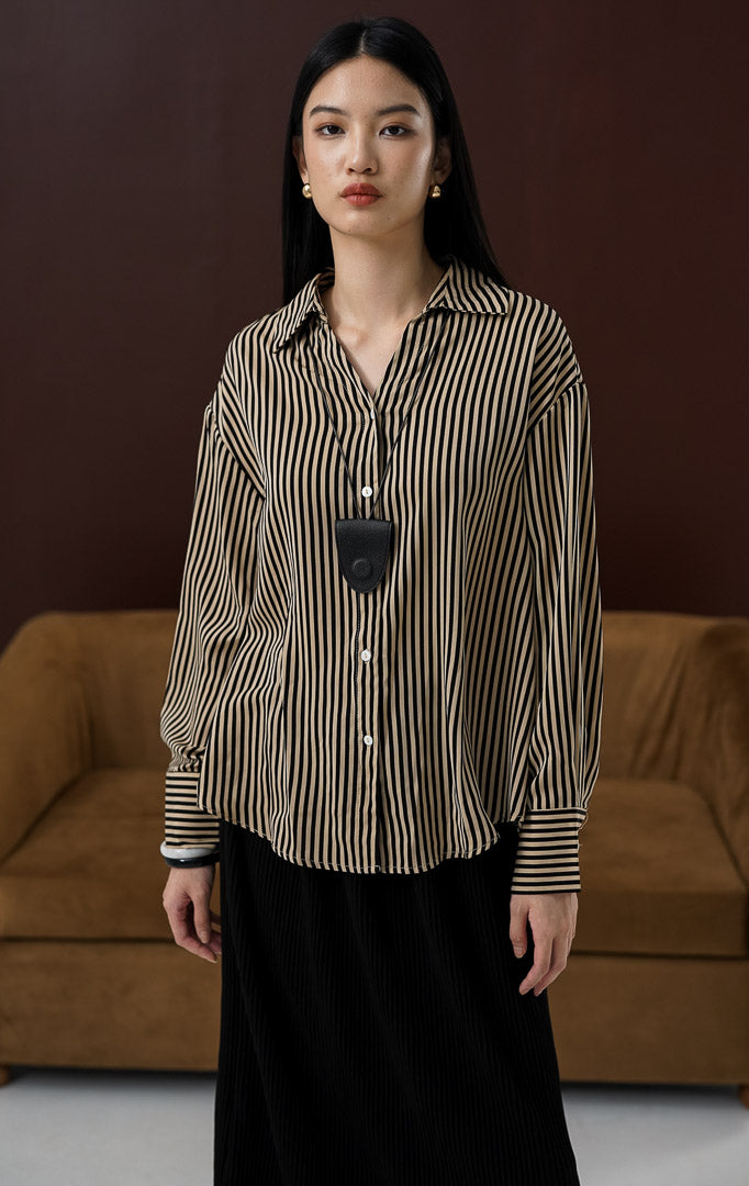 Elle Top Brown