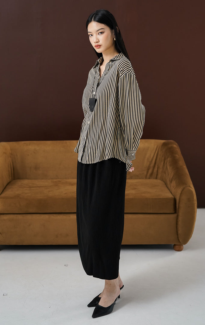 Elle Top Brown