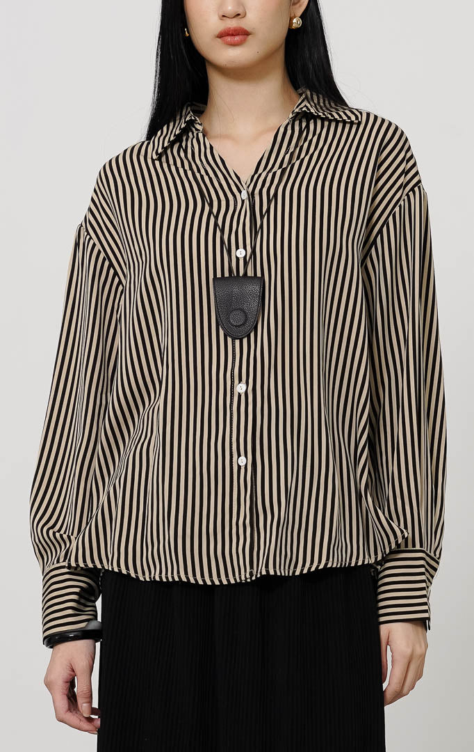 Elle Top Brown
