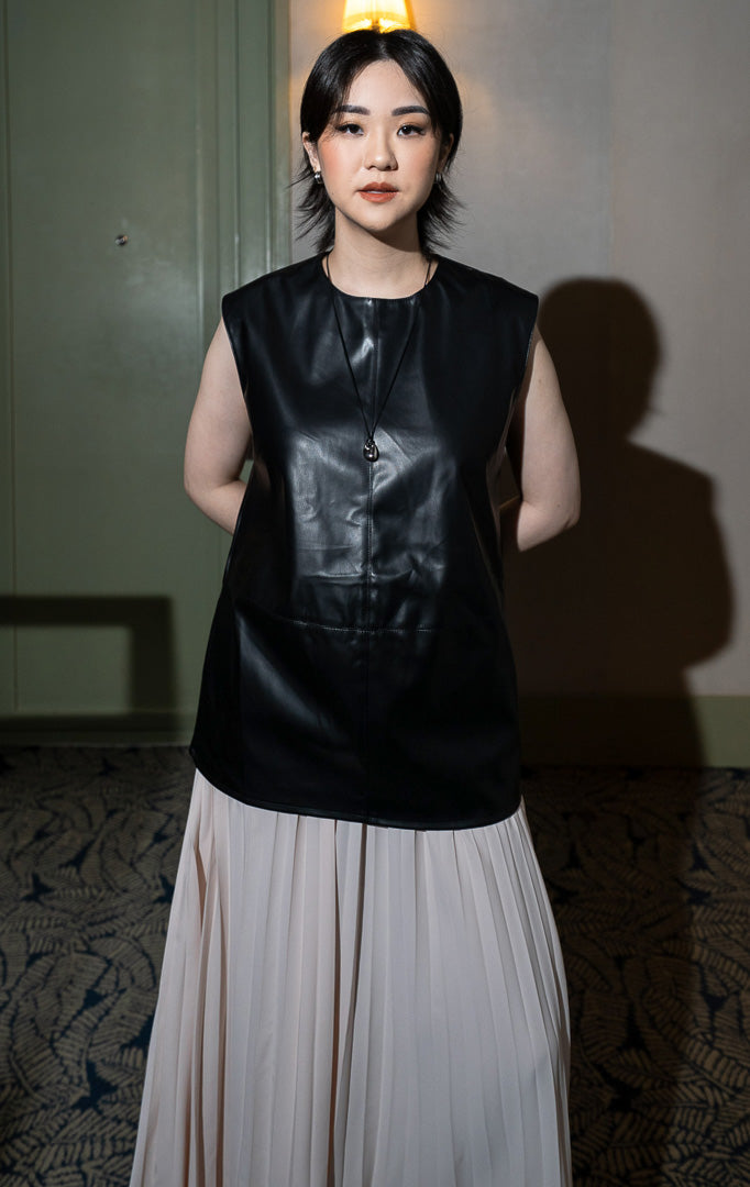 Katriel Top Leather Black