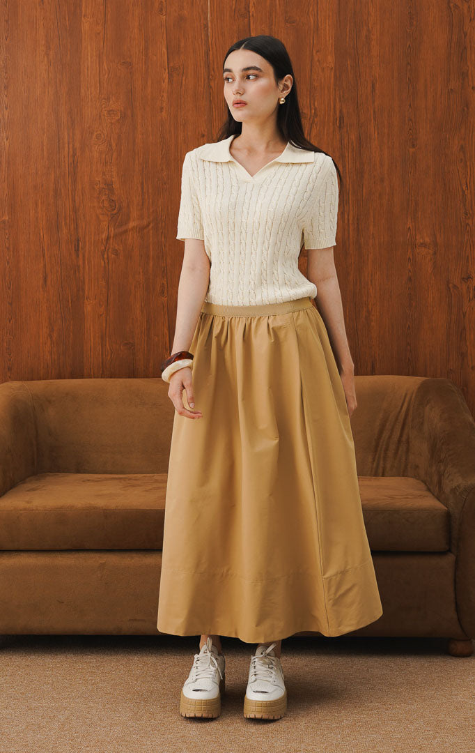 June Top Ivory