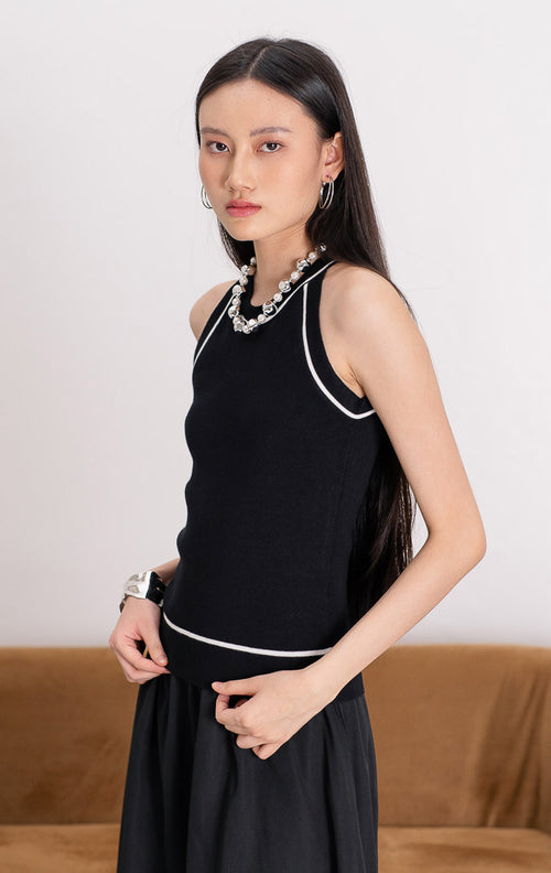 Jiwon Tank Top Black