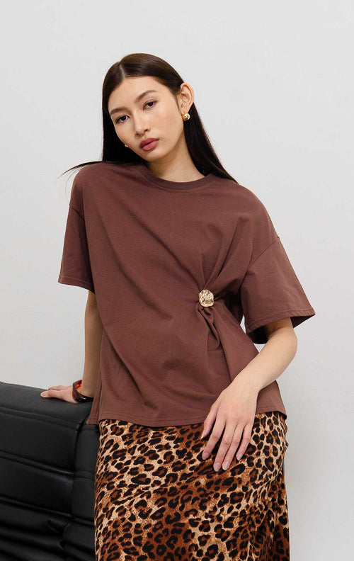 Greta Top Brown