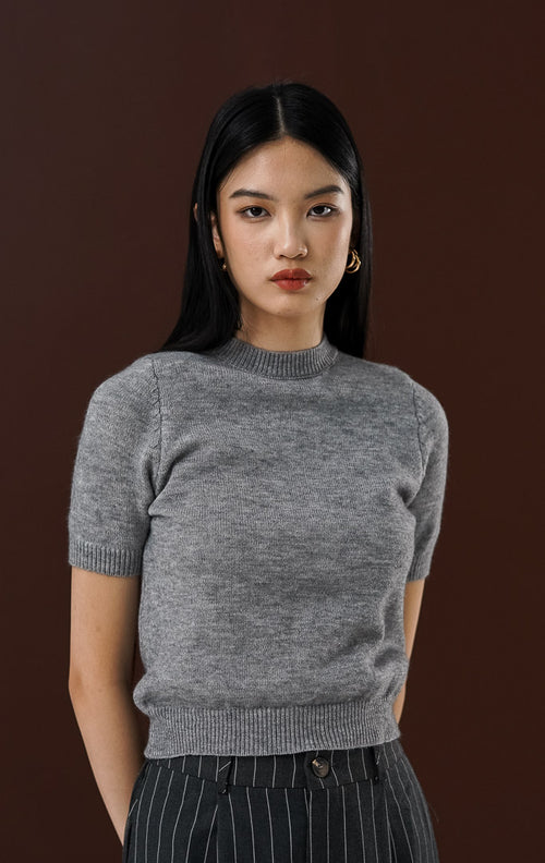 Livy Top Grey
