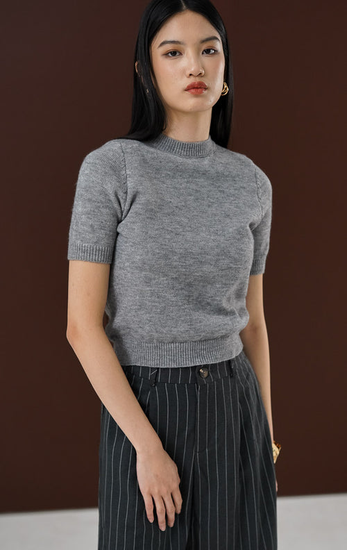 Livy Top Grey