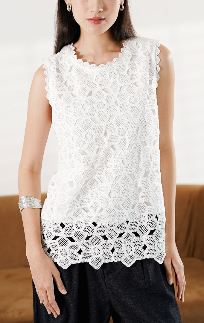Alma Top White
