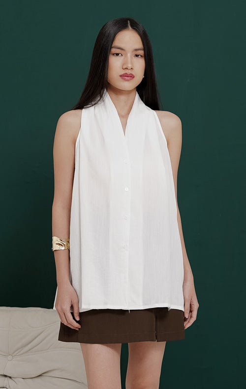 Aislin Top White