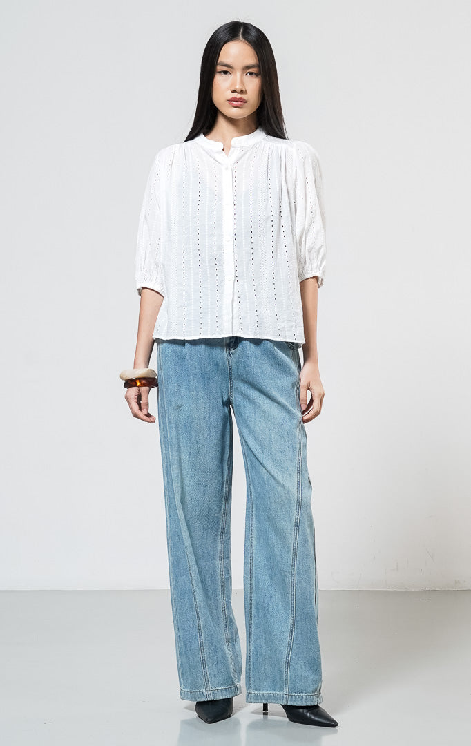 Elara Top White