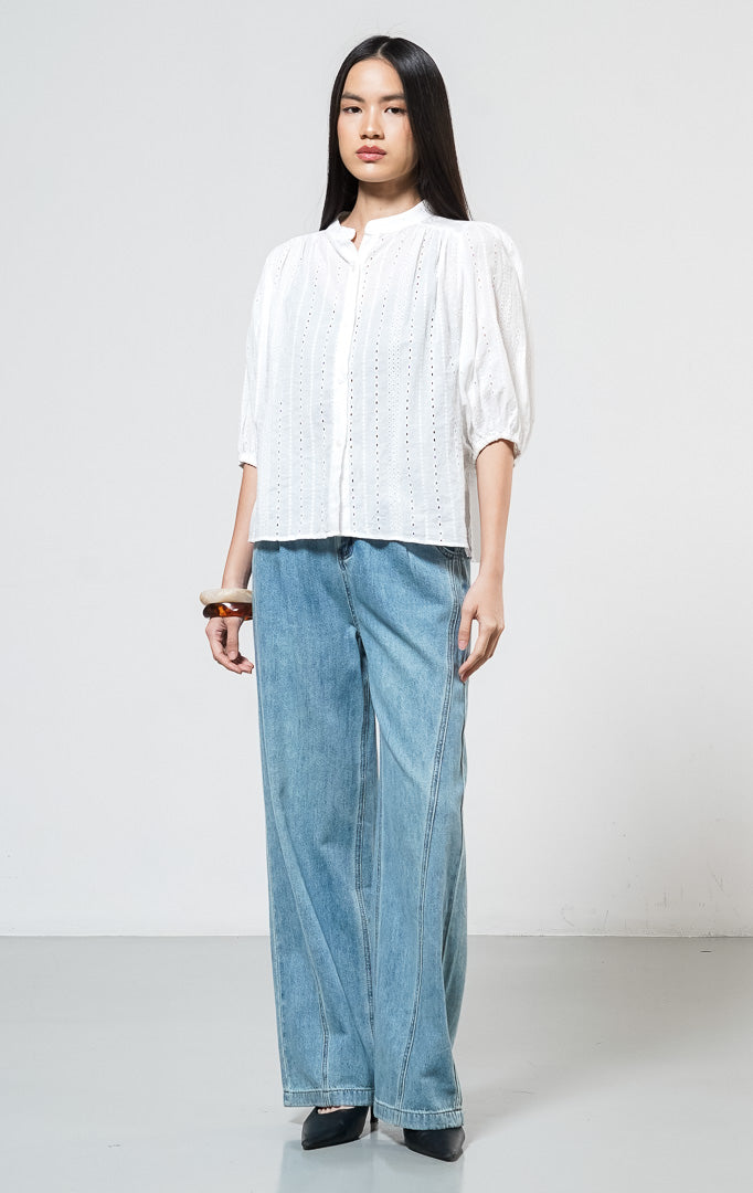 Elara Top White