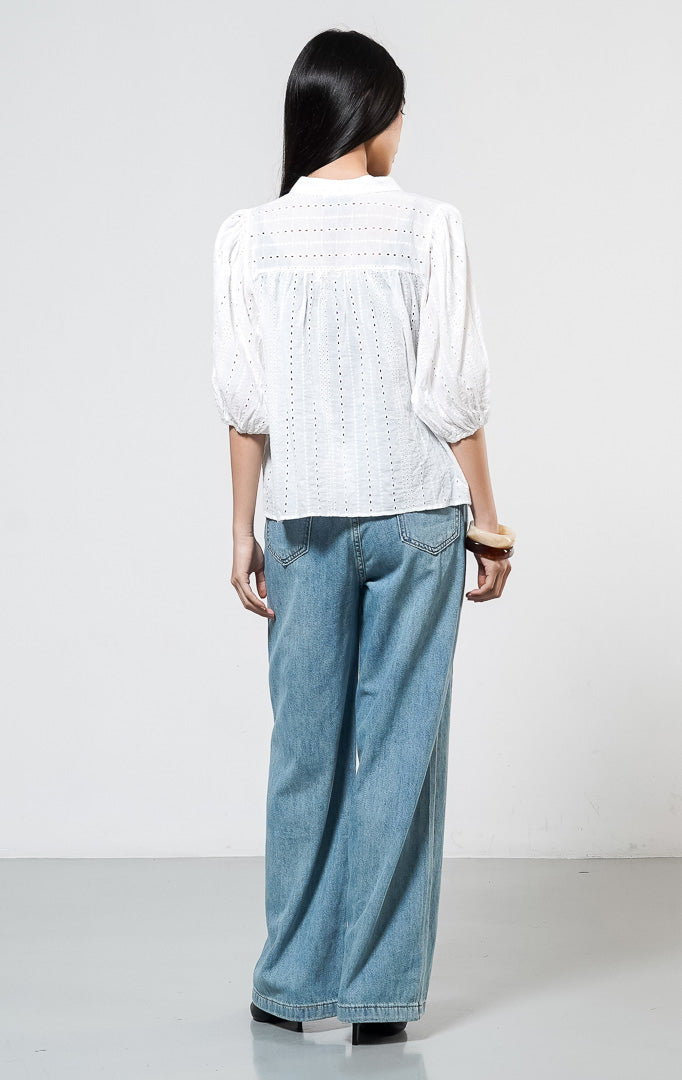 Elara Top White