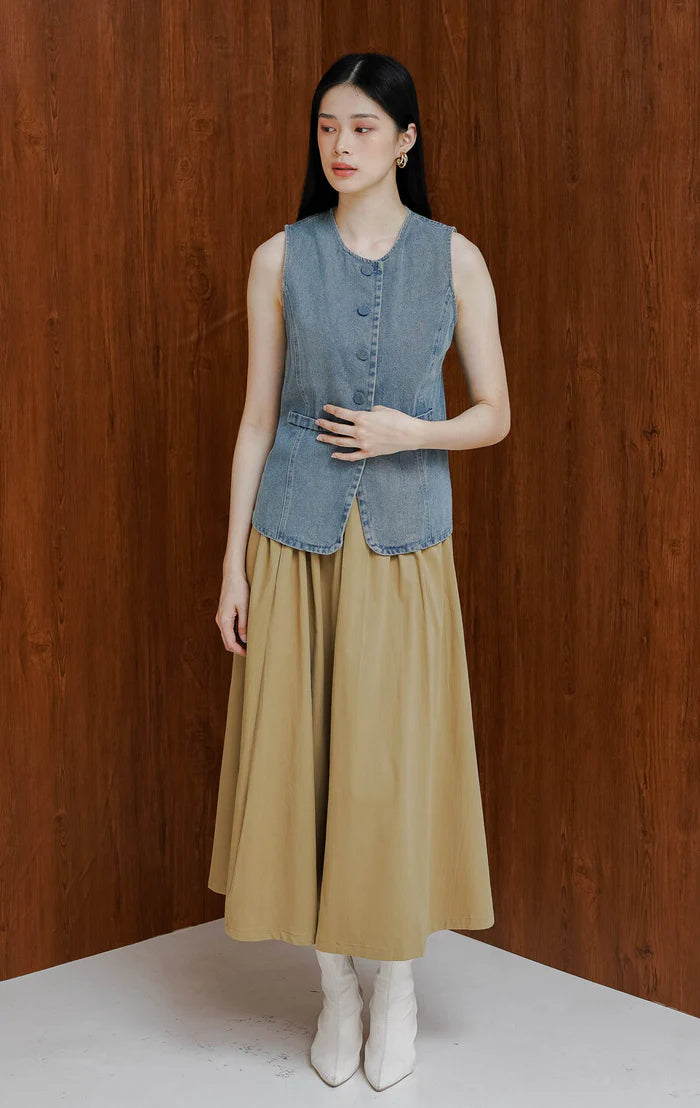 Leena Vest Light Denim