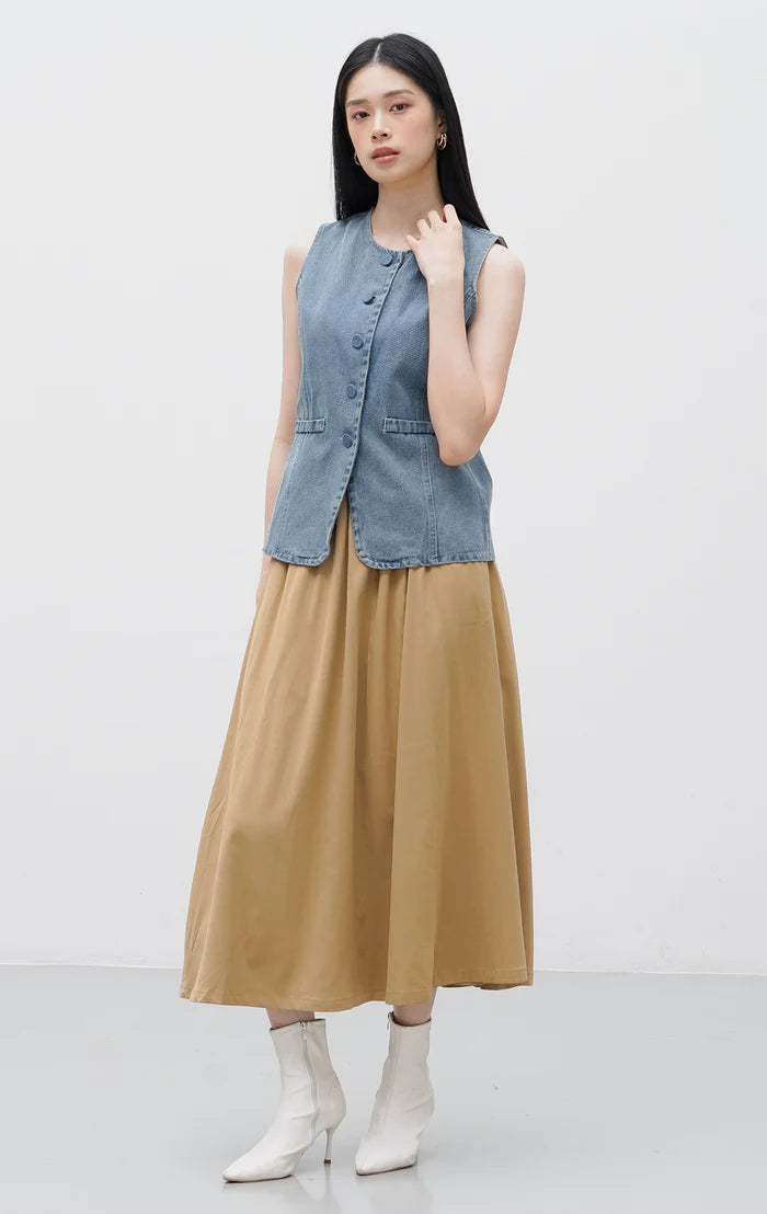 Leena Vest Light Denim