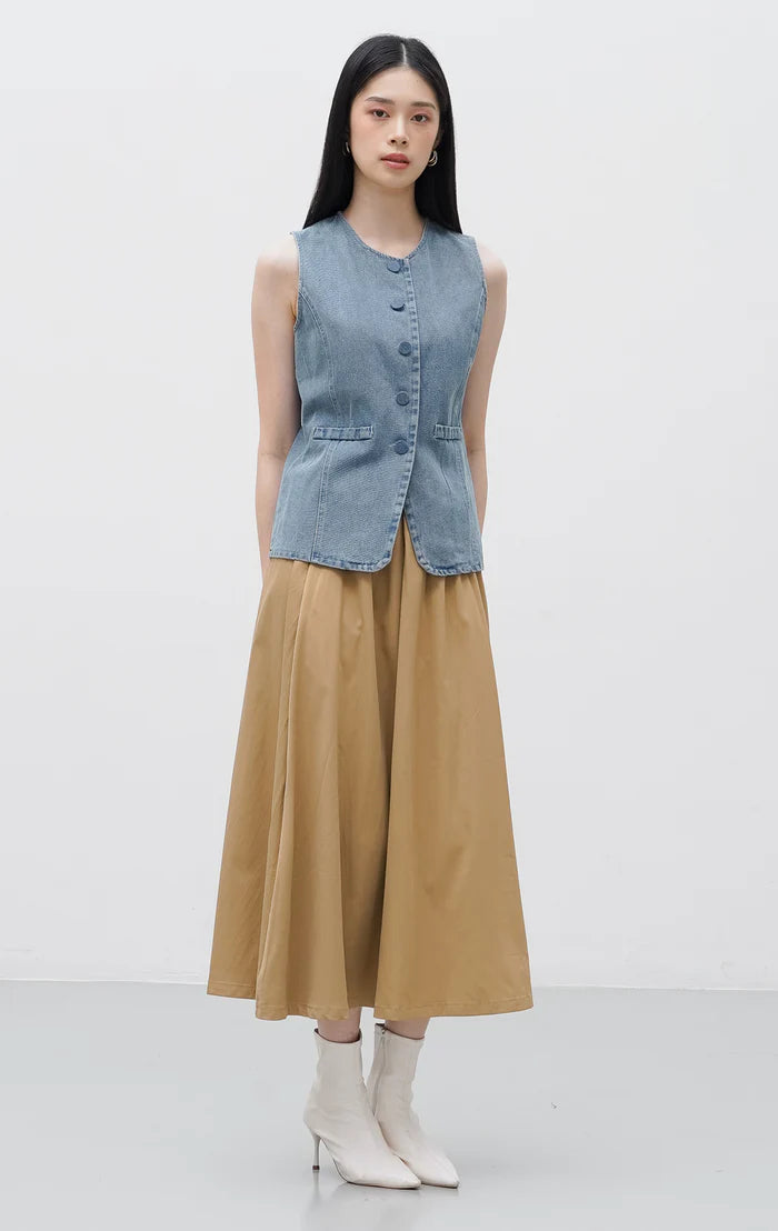 Leena Vest Light Denim