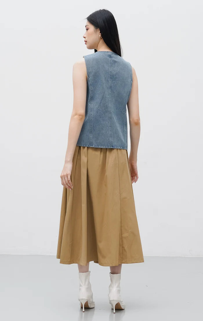 Leena Vest Light Denim