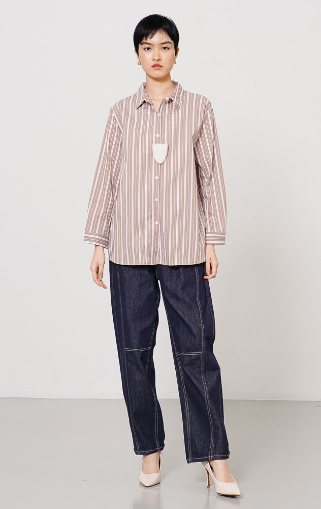 Wendy Top Brown Striped