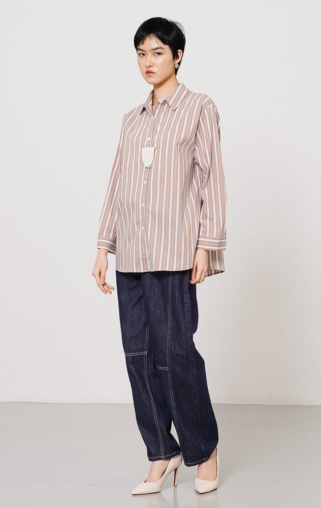 Wendy Top Brown Striped
