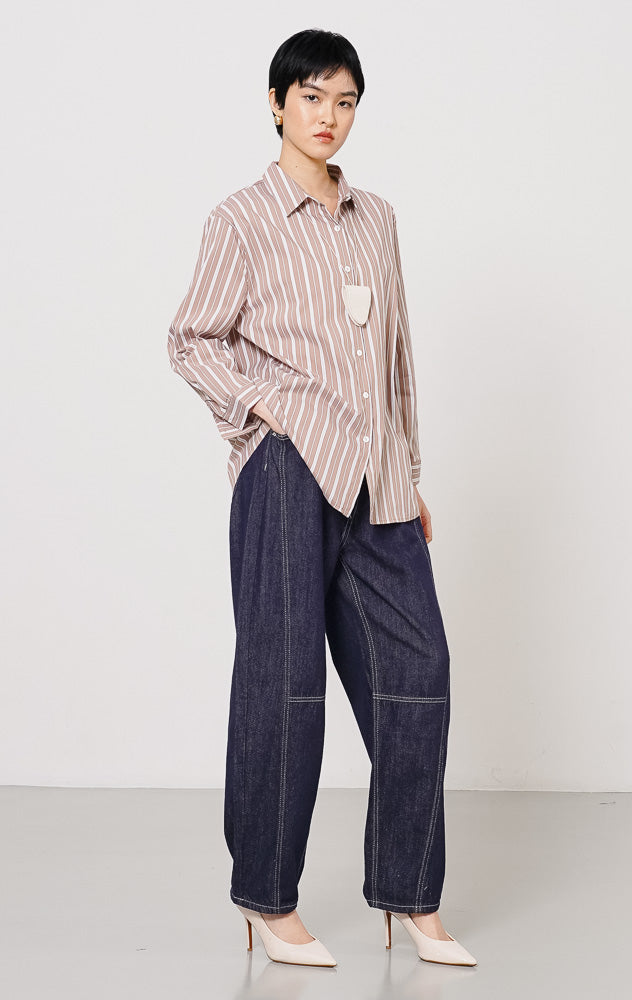 Wendy Top Brown Striped